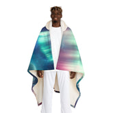’Enchanting Aurora - Magical Hooded Sherpa Blanket’